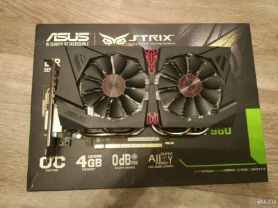 Лот: 10757805. Фото: 1. Asus gtx960 4GB strix. Видеокарты