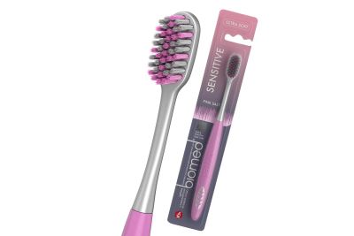 Лот: 23634063. Фото: 1. Зубная щётка biomed Pink salt. Уход за полостью рта