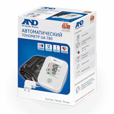Лот: 23723237. Фото: 1. AND Тонометр автоматический UA-780... Лекарства