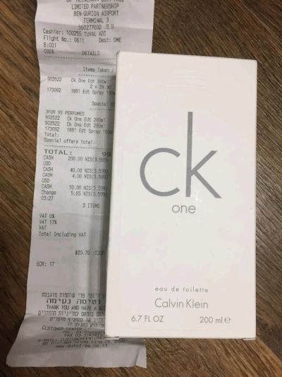 Лот: 11539825. Фото: 1. Туалетна вода CK. Мужская. Dutyfree... Мужская парфюмерия