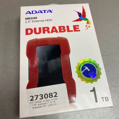 Лот: 17360919. Фото: 1. 2.5" 1000Gb A-Data HD330, 1Тб... Внешние жесткие диски