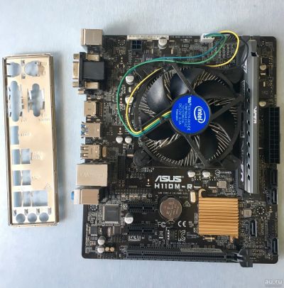 Лот: 13873698. Фото: 1. Мать ASUS H110M-R+Процессор intel... Материнские платы