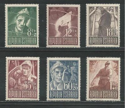 Лот: 10276453. Фото: 1. Марки Австрии 1947г MNH "Военнопленные... Марки