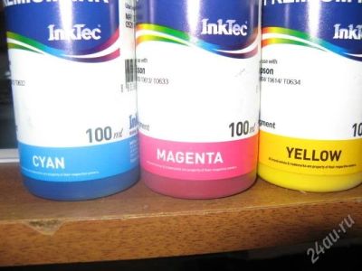Лот: 960317. Фото: 1. Чернила пигментные E0007 InkTec... Картриджи, расходные материалы