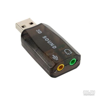 Лот: 6368213. Фото: 1. внешняя usb звуковая карта (USB... Звуковые карты