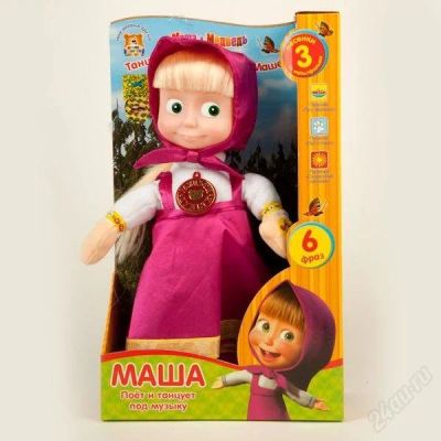 Лот: 2321591. Фото: 1. Мягкая игрушка Маша (из м\ф Маша... Музыкальные