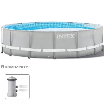 Лот: 24104936. Фото: 1. Бассейн каркасный Intex, 366х76... Бассейны, аксессуары и комплектующие