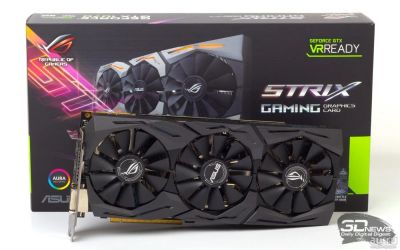 Лот: 9933830. Фото: 1. Gtx 1070 asus gtx rog strix 8... Видеокарты