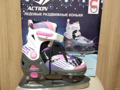 Лот: 12781738. Фото: 1. Коньки раздвижные. Коньки