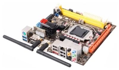 Лот: 6224124. Фото: 1. Материнская плата Zotac H77ITX-B-E... Материнские платы