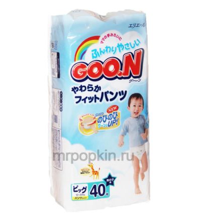 Лот: 4036948. Фото: 1. Goo.N - XL трусики для мальчика... Детская гигиена