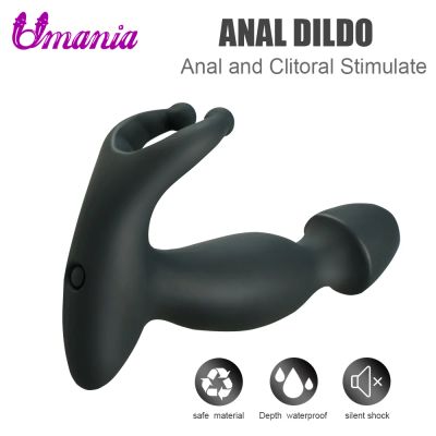 Лот: 10394974. Фото: 1. Вибратор Umania Black c стимуляцией... Игрушки