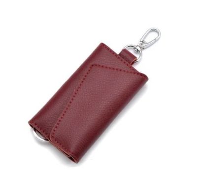 Лот: 6063931. Фото: 1. Ключница цвета Wine Red, кожа... Бумажники, кошельки, портмоне