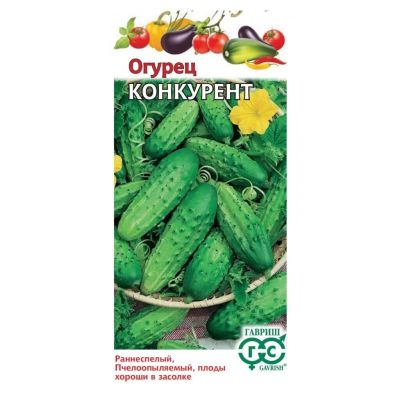 Лот: 24642460. Фото: 1. Семена Огурец, Конкурент, 0.5... Другое (семена, рассада, садовые растения)