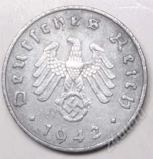 Лот: 1532594. Фото: 1. Германия. 3-й Рейх. 10 рейх пфенниг... Германия и Австрия
