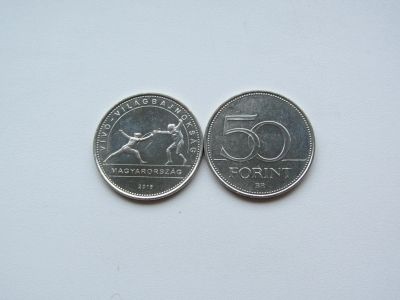 Лот: 14559891. Фото: 1. Венгрия 50 форинтов 2019 " Чемпионат... Европа