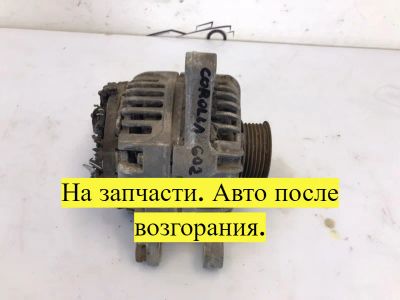 Лот: 21705460. Фото: 1. генератор toyota corolla ZZE121. Двигатель и элементы двигателя