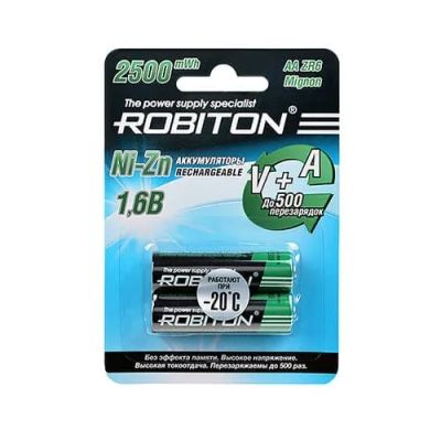 Лот: 21514843. Фото: 1. АКБ Ni-Zn AA Robiton 1500mAh... Батарейки, аккумуляторы, элементы питания