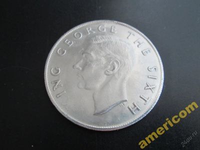 Лот: 5831753. Фото: 1. Южная Африка 5 долларов 1952 Георг... Африка