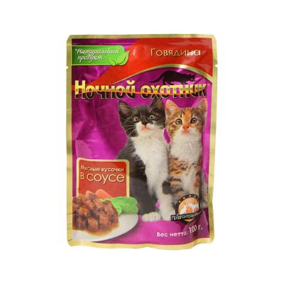 Лот: 10399535. Фото: 1. Корм Ночной Охотник Для Котят... Корма