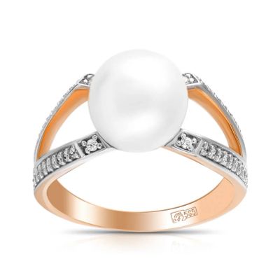 Лот: 23836725. Фото: 1. Кольцо TALANT из золота с жемчугом... Кольца, перстни