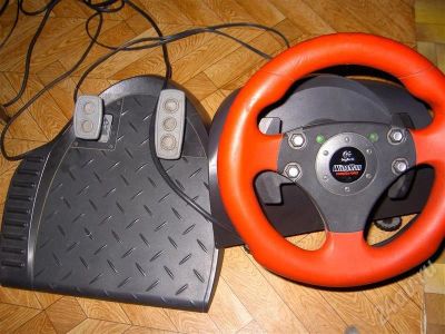 Лот: 492860. Фото: 1. Руль с педалями !!! LOGITECH WINGMAN... Рули, джойстики