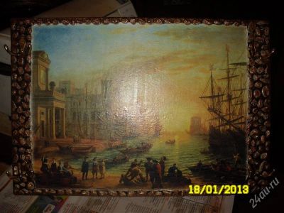 Лот: 2440292. Фото: 1. Картина-ключница 31*45 см. Аксессуары