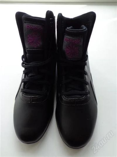 Лот: 2028918. Фото: 1. Кроссовки черные REEBOK кожа. Кеды, кроссовки, слипоны