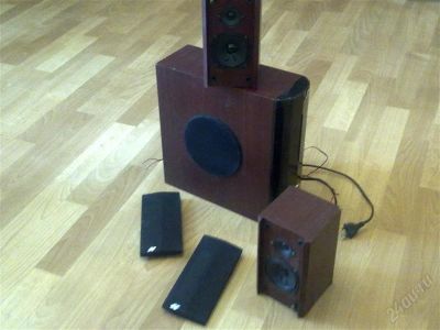 Лот: 2080935. Фото: 1. Колонки 2.1 Ave322 дерево. Акустические системы