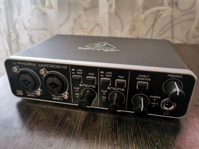 Лот: 23229156. Фото: 1. Звуковая карта behringer umc 202hd. Звуковые карты