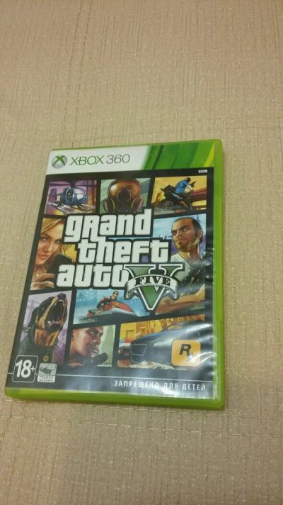 Лот: 10961119. Фото: 1. Диск GTA 5 на xbox 360. Игры для консолей