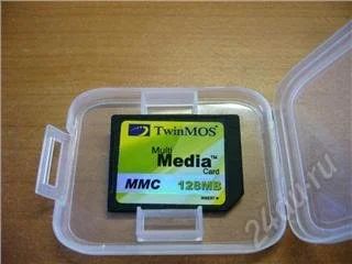 Лот: 68594. Фото: 1. Карта памяти ММС 128 Mb. USB-флеш карты