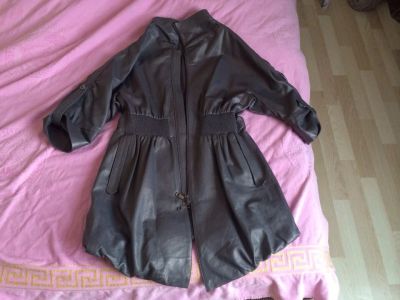 Лот: 4657496. Фото: 1. Продам отличное кожаное пальто... Верхняя одежда