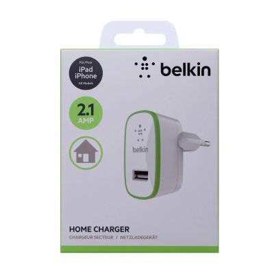 Лот: 22151063. Фото: 1. СЗУ BELKIN BLK-F8M670krWHT 2*5V-2A. Зарядные устройства, блоки питания, адаптеры сетевые для смартфонов