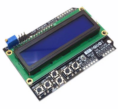Лот: 9834547. Фото: 1. Дисплей LCD 1602 Keypad Shield... Микроконтроллеры