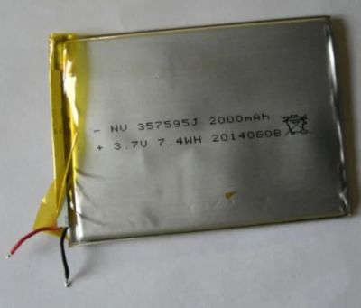 Лот: 6426331. Фото: 1. Аккумулятор 3.7V 2000mAh NV357595J... Батарейки, аккумуляторы, элементы питания
