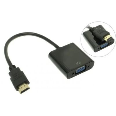 Лот: 17508557. Фото: 1. Кабель-переходник HDMI TO VGA. Шнуры, кабели, разъёмы