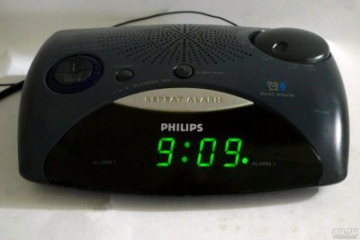 Лот: 13149547. Фото: 1. Приемник-часы Philips. Часы настенные, настольные