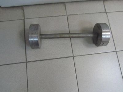 Лот: 5399828. Фото: 1. штанга короткая 45см-16кг." Советская... Штанги, блины