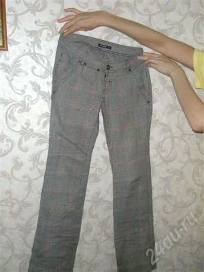 Лот: 266929. Фото: 1. Брюки классические в клетку. Брюки, шорты