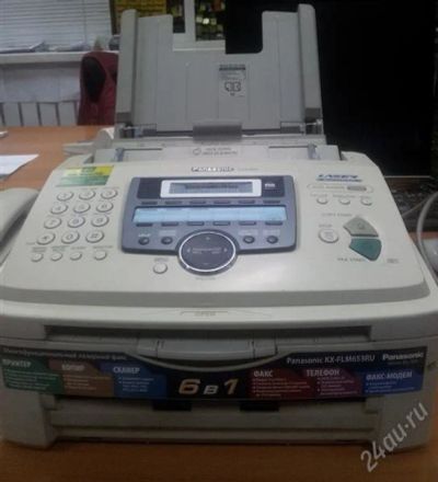 Лот: 2148590. Фото: 1. МФУ 6-в-1 факс Panasonic kx-flm653. МФУ и копировальные аппараты