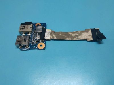 Лот: 16447937. Фото: 1. Б/У плата с разъемами USB на шлейфе... Печатные платы