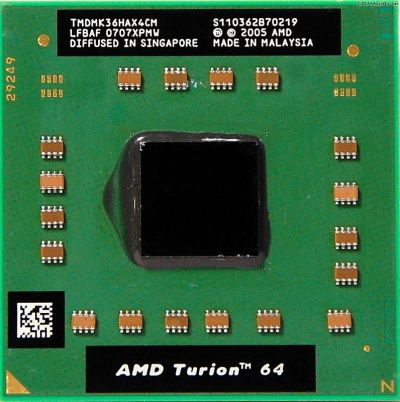 Лот: 8032333. Фото: 1. Процессор для ноутбука AMD Turion... Процессоры