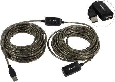 Лот: 20280878. Фото: 1. Кабель удлинительный USB2.0 Am-Af... Шлейфы, кабели, переходники