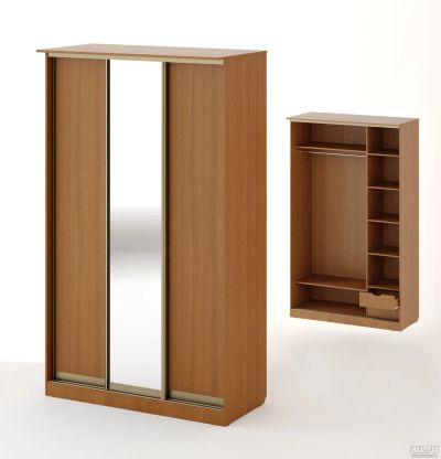 Лот: 13509042. Фото: 1. Шкаф-купе ШК-10 цвет бук. Шкафы, шкафы-купе