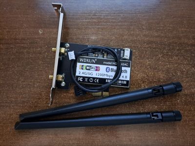 Лот: 25520244. Фото: 1. Wi-Fi + Bluetooth адаптер/сетевая... WiFi, Bluetooth адаптеры