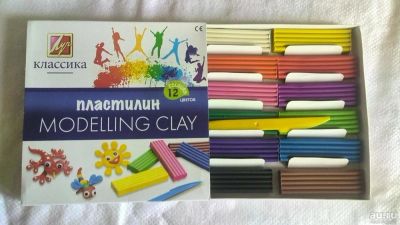 Лот: 8057605. Фото: 1. Пластилин 12 цветов "Классика... Школьная канцелярия