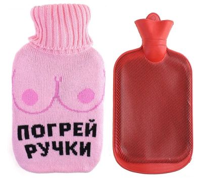 Лот: 3420941. Фото: 1. Грелка водяная в вязаном чехле... Сувенирные мелочи