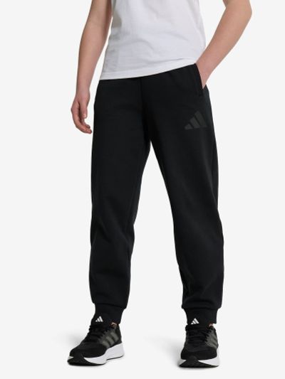 Лот: 25085455. Фото: 1. Брюки для девочек adidas, Черный. Спортивные брюки, штаны