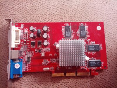 Лот: 10574617. Фото: 1. Видеокарта ATI 9550 AGP8X 128MB... Видеокарты